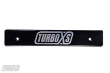 Load image into Gallery viewer, Turbo XS 08-14 Subaru WRX/STi Billet Aluminum License Plate Delete Black Machined TurboXS Logo
