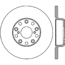 Load image into Gallery viewer, StopTech Power Slot 01-05 Lexus IS300 Rear Right Slotted Cryo Rotor
