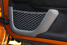 Load image into Gallery viewer, Rugged Ridge 11-18 Jeep Wrangler JK Front Charcoal Door Net Trim
