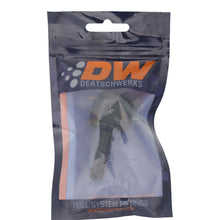 Load image into Gallery viewer, DeatschWerks 10AN Female Flare Swivel to 3/8in Male EFI Quick Disconnect - Anodized Matte Black
