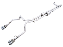 Load image into Gallery viewer, AWE Tuning 4th Gen GM 1500 6.2L 0FG Catback Split Rear Exit (w/ Bumper Cutouts) - Quad Chrome Tips
