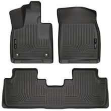 Load image into Gallery viewer, Husky Liners Weatherbeater 16-17 Lexus RX350 / 16-17 RX450H Front &amp; 2nd Seat Floor Liners - Black

