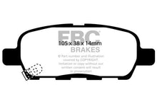 Load image into Gallery viewer, EBC 02 Infiniti G35 3.5 w/o DCS Greenstuff Rear Brake Pads
