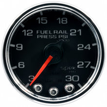 Load image into Gallery viewer, Autometer Spek-Pro Gauge Rail Press 2 1/16in 30Kpsi Stepper Motor W/Peak &amp; Warn Blk/Chrm
