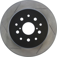 Load image into Gallery viewer, StopTech Power Slot 00-05 Lexus IS300 Rear Right SportStop Slotted Rotor

