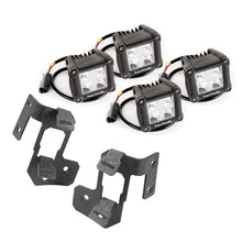 Load image into Gallery viewer, Rugged Ridge 07-18 Jeep Wrangler JK Textured Black Dual Cube A-Pillar Light Mount Kit
