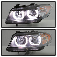 Load image into Gallery viewer, Spyder BMW E90 3-Series 06-08 4DR Headlights - Halogen Model Only - Black PRO-YD-BMWE9005V2-AM-BK
