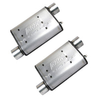Load image into Gallery viewer, BBK 87-93 Mustang GT Cat Back Kit Varitune Mufflers - Aluminized turn downs
