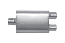 Load image into Gallery viewer, Gibson MWA Superflow Center/Dual Oval Muffler - 4x9x14in/3in Inlet/3in Outlet - Stainless
