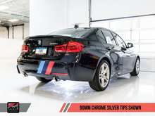 Load image into Gallery viewer, AWE Tuning BMW F3X 340i Touring Edition Axle-Back Exhaust - Chrome Silver Tips (90mm)

