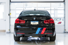Load image into Gallery viewer, AWE Tuning BMW F3X 340i Touring Edition Axle-Back Exhaust - Chrome Silver Tips (102mm)
