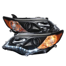 Load image into Gallery viewer, Spyder Toyota Camry 12-14 Projector Headlights DRL Blk High 9005 (Not Included PRO-YD-TCAM12-DRL-BK
