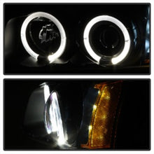 Load image into Gallery viewer, Spyder Chevy Silverado 1500 03-06 Projector LED Halo LED Amber Reflctr Blk PRO-YD-CS03-AM-BK
