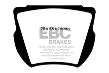 Load image into Gallery viewer, EBC 59-64 Daimler SP250 2.5 Greenstuff Front Brake Pads
