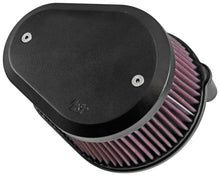 Load image into Gallery viewer, K&amp;N Street Metal Intake System Flare - Black LG Capacity for Harley Davidson
