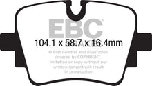 Load image into Gallery viewer, EBC 13+ Jaguar F-Type (Cast Iron Rotors Only) 3.0 Supercharged (340) Redstuff Rear Brake Pads
