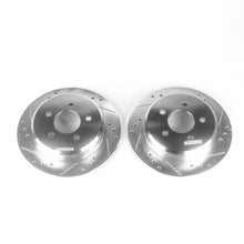 Load image into Gallery viewer, Power Stop 96-02 Ford Crown Victoria Rear Evolution Drilled &amp; Slotted Rotors - Pair
