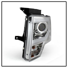 Load image into Gallery viewer, Spyder Ford F150 09-14 Projector Headlights Halogen Model- Light Bar DRL Chrm PRO-YD-FF15009-LBDRL-C
