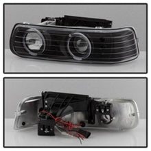 Load image into Gallery viewer, xTune Chevy Silverado 1500/2500 99-02 Bumper Projector Headlights - LED - Black PRO-JH-CSIL99-SET-BK
