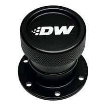 Load image into Gallery viewer, DeatschWerks Straight Filler Neck w/Cap - Matte Black
