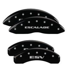 Load image into Gallery viewer, MGP 4 Caliper Covers Engraved Front &amp; Rear MGP Black finish silver ch
