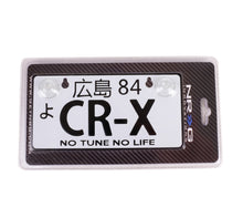 Load image into Gallery viewer, NRG Mini JDM Style Aluminum License Plate (Suction-Cup Fit/Universal) - CR-X

