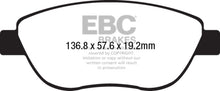 Load image into Gallery viewer, EBC 2014+ Fiat 500 1.4L Turbo Abarth Ultimax2 Front Brake Pads
