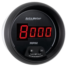 Load image into Gallery viewer, AutoMeter Gauge Tach 3-3/8in. 10K RPM In-Dash Digital Black Dial W/ Red Led
