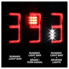 Load image into Gallery viewer, Spyder 15-18 Ford F-150 Light Bar LED Tail Lights (w/Blind Spot) - Black (ALT-YD-FF15015BS-LBLED-BK)

