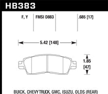 Load image into Gallery viewer, Hawk Buick / Chevy Truck / GMC / Isuzu / Olds / HPS Street Rear Brake Pads
