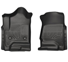 Load image into Gallery viewer, Husky Liners 14 Chevrolet Silverado 1500/GMC Sierra 1500 WeatherBeater Black Front Floor Liners
