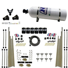 Load image into Gallery viewer, Nitrous Express 8 Cyl Triple-D Dry Direct Port 3 Stage Dry 6 Solenoids Nitrous Kit w/15lb Bottle
