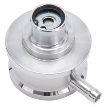 Load image into Gallery viewer, Edelbrock PCV for Valve Cover Aluminum Round Push In w/ 90-Degree Port Breather Look w/ Etched Logo
