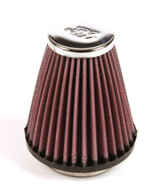 Load image into Gallery viewer, K&amp;N Universal Clamp-On Air Filter 2-1/8in Flange 3-1/2in Base 2in Top 4in Height
