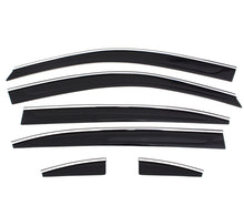 Load image into Gallery viewer, AVS 07-11 Honda CR-V Ventvisor Low Profile Deflectors 6pc - Smoke w/Chrome Trim
