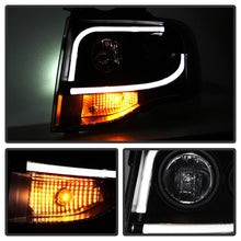Load image into Gallery viewer, Spyder Ford Expedition 07-13 Projector Headlights Light Tube DRL Blk PRO-YD-FE07-LTDRL-BK
