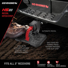 Load image into Gallery viewer, Go Rhino HS-20 Hitch Bumper Step
