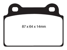 Load image into Gallery viewer, EBC 08-16 Mitsubishi Lancer Evo 10 2.0 Turbo (1 piece rotor) Bluestuff Rear Brake Pads
