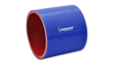 Load image into Gallery viewer, Vibrant 4 Ply Reinforced Silicone Straight Hose Coupling - 4in I.D. x 3in long (BLUE)
