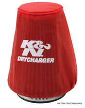 Load image into Gallery viewer, K&amp;N Red Drycharger 5.25in x 3in Round Tapered Air Filter Wrap
