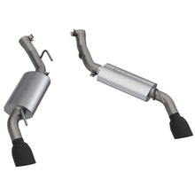 Load image into Gallery viewer, QTP 16-18 Chevrolet Camaro SS 6.2L 304SS AR3 Axle Back Exhaust w/4.5in Black Dual Tips
