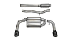 Load image into Gallery viewer, Corsa 08-14 Mitsubishi Lancer Evolution X Sedan 2.0L Black Sport Dual Rear Cat-Back Exhaust
