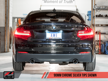 Load image into Gallery viewer, AWE Tuning BMW F22 M235i / M240i Touring Edition Axle-Back Exhaust - Chrome Silver Tips (102mm)
