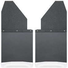 Load image into Gallery viewer, Husky Liners Universal 14in W Black Top Stainless Steel Weight Kick Back Mud Flaps
