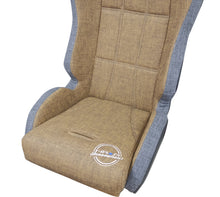 Load image into Gallery viewer, NRG Defender Seat/ Water Resistant Steel Frame Suspension - Brown w/ Gray Trim w/ Defender Logo
