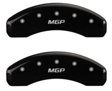 Load image into Gallery viewer, MGP 2 Caliper Covers MGP Black Finish Silver Characters 2018 Chevrolet Tahoe
