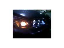 Load image into Gallery viewer, Spyder Honda Accord 98-02 1PC Projector Headlights LED Halo Amber Reflctr Blk PRO-YD-HA98-AM-BK
