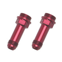 Load image into Gallery viewer, Russell Performance 7/8in -20 x -8 AN Male Flare Extended (2 pcs.) (Red/Blue)
