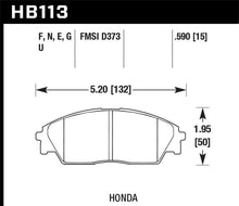 Load image into Gallery viewer, Hawk 90-91 Honda Civic 1.6L RT Front ER-1 Brake Pads
