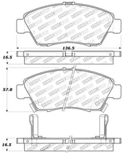 Load image into Gallery viewer, StopTech Performance 06-11 Honda Civic Sedan Hybrid Front Brake Pads
